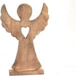 Indecor Anděl mango se srdcem 17x6x37 cm X10554 – Sleviste.cz