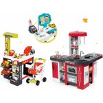 Smoby set kuchyňka Tefal Studio XXL elektronická s magickým bubláním a supermarket elektronický s váhou pokladnou – Hledejceny.cz