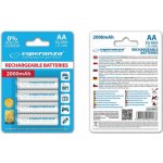 Esperanza AA 2000mAh 4ks EZA104W - 5901299922538 – Zbozi.Blesk.cz