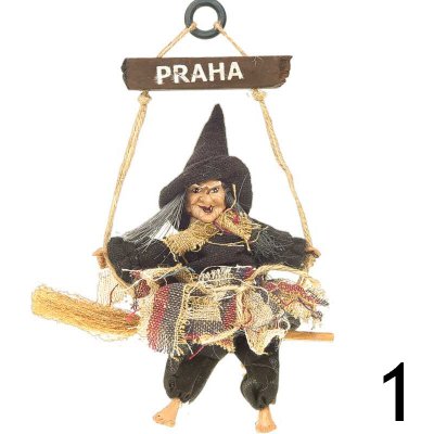 Striga na koštěti Praha 25cm – Hledejceny.cz