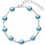 Swarovski Elements Rivoli rhodiovaný modrý 33111.1 Aquamarine modrá světlá azurová nebeská – Sleviste.cz