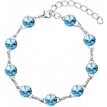 Swarovski Elements Rivoli rhodiovaný modrý 33111.1 Aquamarine modrá světlá azurová nebeská