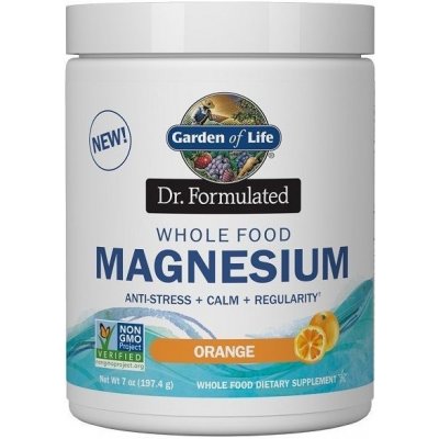Garden of Life Magnesium Dr. FomulatedHořčík 197,4 g Pomeranč – Zboží Mobilmania