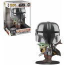 Funko Pop! Star Wars The Mandalorian Mandalorian with Baby Yoda 25 cm Super Sized