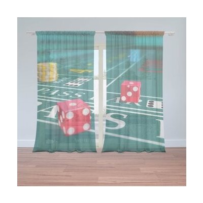 Sablio Záclony Kostky: 2ks 150x250cm – Hledejceny.cz