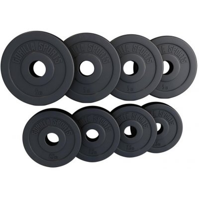 Gorilla Sports 8 ks desek cement plast 30 kg 255/210 mm – Hledejceny.cz