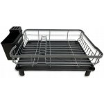 ODKAPÁVAČ NA NÁDOBÍ STOJANOVÝ ODKAPÁVAČ ČERNÝ VELKÝ + PODNOS – Zboží Dáma