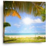 Sablio Obraz Pláž - 110x110 cm – Hledejceny.cz