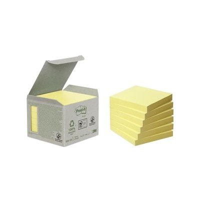 3M 3M Post-it recyklované bločky, velikost 76 x76 mm, 6 bločků po 100 lístků (654-1B) – Hledejceny.cz