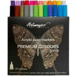 Artmagico akrylové fixy jemný hrot 1 mm 24 barev – Zboží Dáma