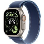 Apple Watch Ultra 3 (2025) 49mm Přírodní titan s modrým/jasně modrým trailovým tahem M/L MEWU4QC/A – Zboží Živě