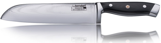 HANAMAKI nůž Santoku damascénský Berndorf Sandrik 20,5 cm