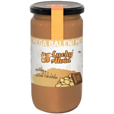 Lucky Alvin arašídový krém s čokoládou mléčná čokoláda 750 g – Hledejceny.cz