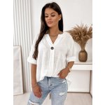 Fashionweek dámská bavlněná halenka oversize s krátkým rukávem UB-Dros bílá – Hledejceny.cz