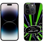 mmCase na iPhone 14 Pro 6.1 - vtipný text 15 černé pozadí – Zboží Mobilmania