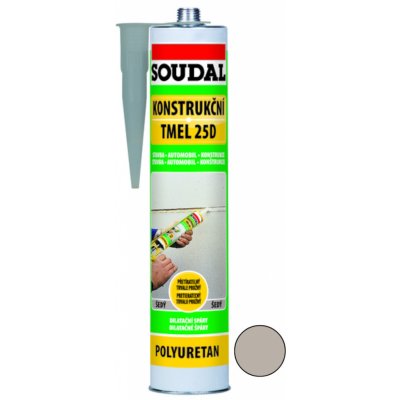 SOUDAL 25D Konstrukční tmel 310g šedý – HobbyKompas.cz
