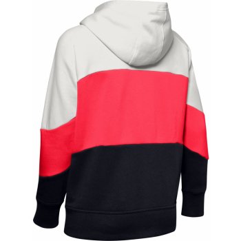 Under Armour Rival Block Colour Hoodie Ladies White/Beta/Blk