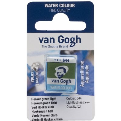 Van Gogh Akvarelová barva v půlpánvičce 644 Hooker Green Light