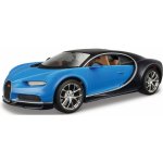 Maisto Kit Bugatti Chironmodel ke skládánímodro černá 1:24 – Zboží Mobilmania