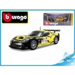 Bburago Kovový model auta Race Chevrolet Corvette C6R žlutá 1:24 – Zbozi.Blesk.cz