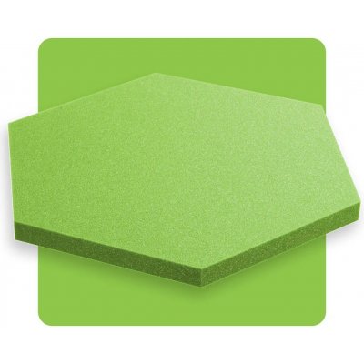 Akustický panel šestiúhelník jasnozelený 50x50 cm tloušťka 3cm hexagon – Hledejceny.cz