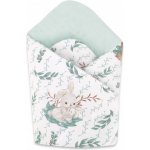 Baby Nellys zavinovačka Zajíček LULU natural mátová – Sleviste.cz