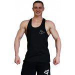 tílko s nápisem Superhuman rovné černé – Zboží Dáma