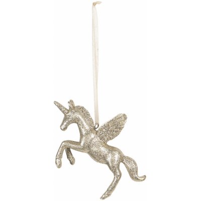 Clayre & Eef Závěsná zlatá ozdoba Jednorožec 10*2*7 cm – Hledejceny.cz