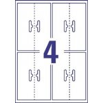 Avery Zweckform Euro závěsy na zboží 10 listů bílé obdélník 137 x 48 mm včetně sáčků L7112-10 – Sleviste.cz