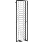 vidaXL Stojan na víno na 95 lahví černý kované železo – Zboží Dáma