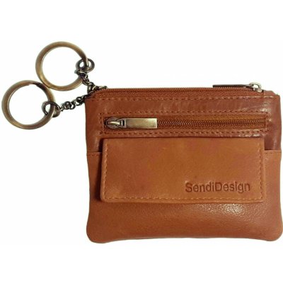 Klíčenka Kožená SendiDesign T 742 cognac – Sleviste.cz