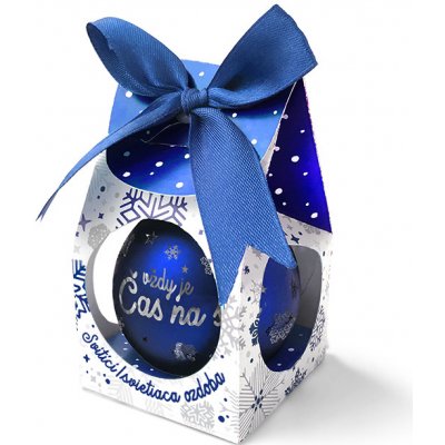 Nekupto Vánoční koule s potiskem Vždy je čas na sny svítící skleněná 5,8 cm – Hledejceny.cz