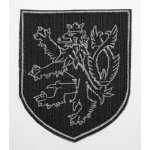 ArmyČastolovice.cz Nášivka ČESKÝ LEV černá stříbrně vyšívaná – Hledejceny.cz