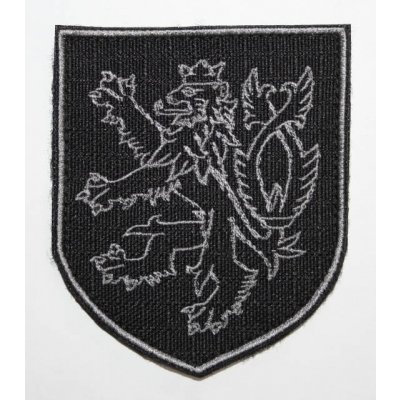 ArmyČastolovice.cz Nášivka ČESKÝ LEV černá stříbrně vyšívaná – Hledejceny.cz