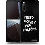 Picasee silikonový černý obal pro Sony Xperia 10 III - Black Dollar – Zboží Živě