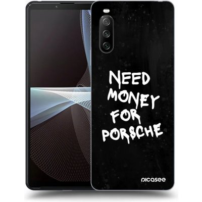 Picasee silikonový černý obal pro Sony Xperia 10 III - Black Dollar – Zboží Živě