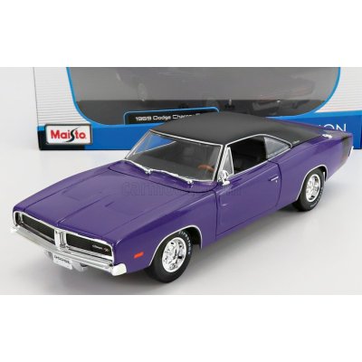 Maisto Dodge Charger R t Coupe 1969 Purple Met 1:18