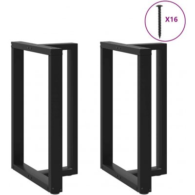 Omaxi 317407 Nohy barového stolu ve tvaru T 2 ks černé 60 x 35 x 90-91 cm ocel – Zboží Dáma