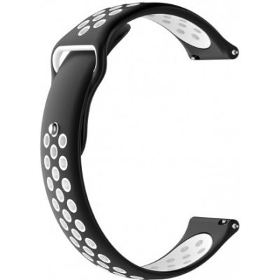 BStrap Silicone Sport řemínek na Samsung Galaxy Watch Active 2 40/44mm, black/white SXI001C0402 – Zbozi.Blesk.cz