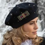 Krumlovanka dámský baret W-0106/018 černý – Hledejceny.cz