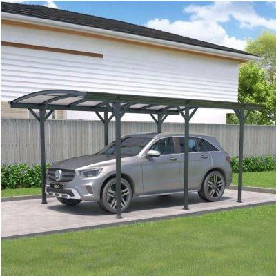 BestBerg Přístřešek na auto BBCP-CP7 15,2 m² 505 x 300 x 219 cm antracit/šedá – Zbozi.Blesk.cz