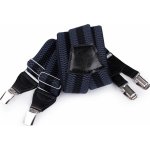 Stoklasa s texturou hipster styl PRUHY TMAVĚ modrá delta 650366/02 modrá – Sleviste.cz