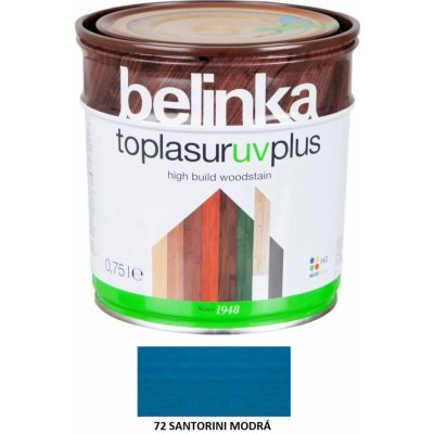 Belinka Toplasur UV Plus 0,75 l santorini modrá – Zboží Mobilmania