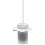 Hansgrohe AddStoris WC štětka nástěnná matné sklo bílá mat 41752700 – Sleviste.cz