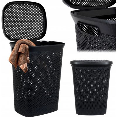 EXCELLENT s víkem plast 60 l černá KO-027100100 – Hledejceny.cz