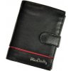 Peněženka Pierre Cardin Pánská kožená peněženka Sahara TILAK15 326A Černá Červená