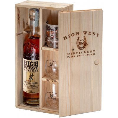 High West American prairie 46% 0,7 l (dárkové balení 2 sklenice) – Hledejceny.cz