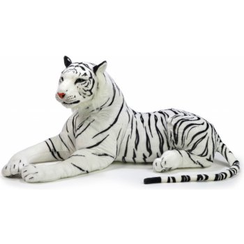 andos ZOO tygr bílý ležící + ocas 70 cm 118 cm