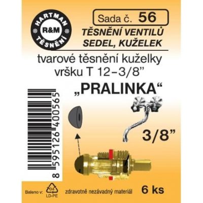 HARTMAN těsnění tvarové pro kuželky vršku T 12-3/8" "Pralinka", sada č. 56