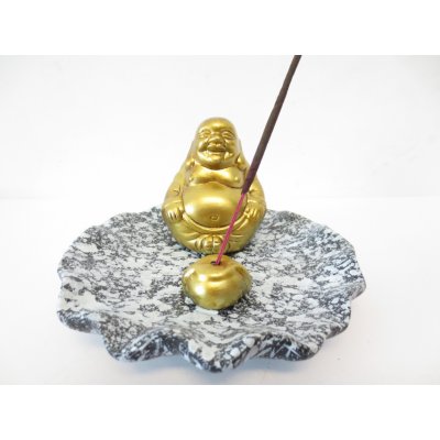 Mani Bhadra Stojánek na vonné tyčinky Zlatý čínský Buddha Lotos – Hledejceny.cz